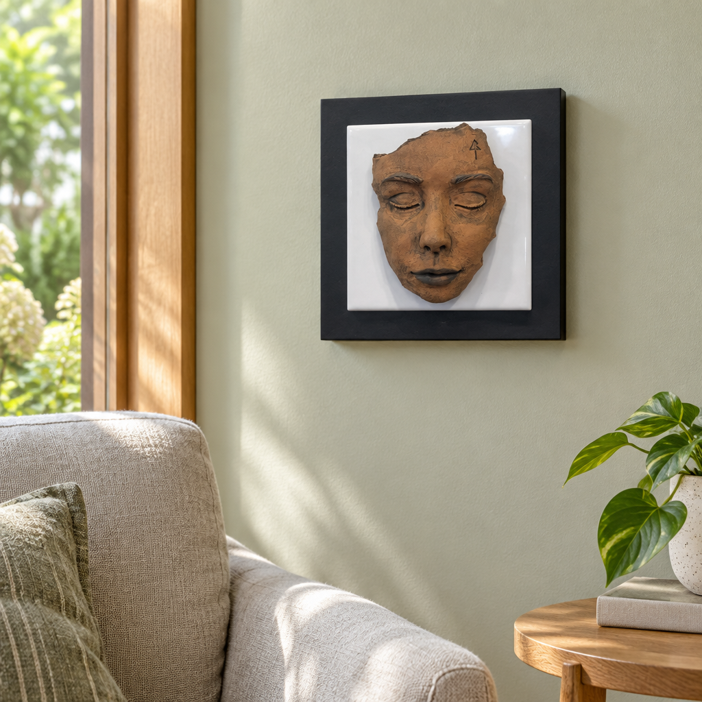 At Peace by Lyn Rigg in a bright sitting room
