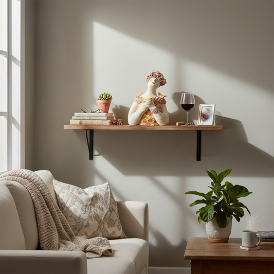 Bird Lady ceramic sculpture lifestyle mockup