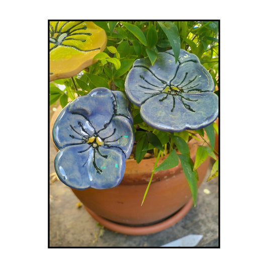 Ceramic Pansies