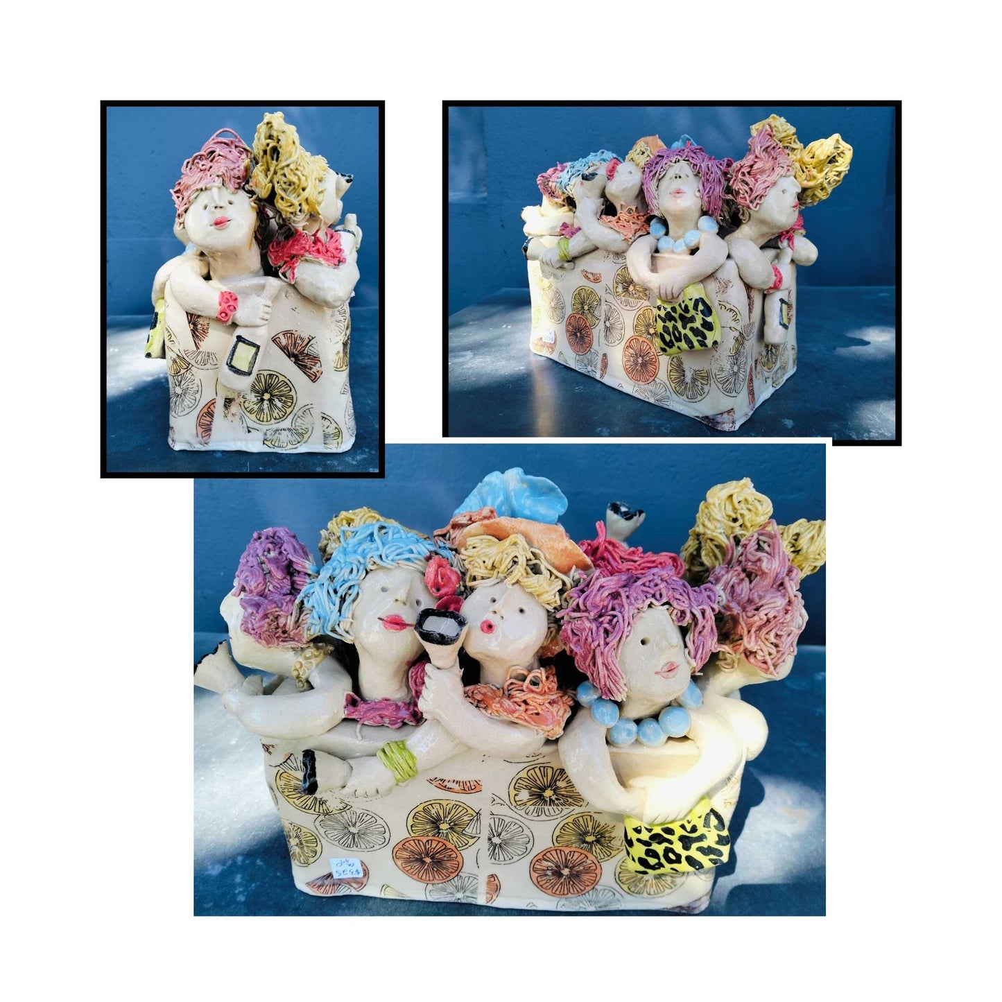 Box of Birds by Mandy Olson ceramic sculpture celebrating women, friendship, and joyful connection.