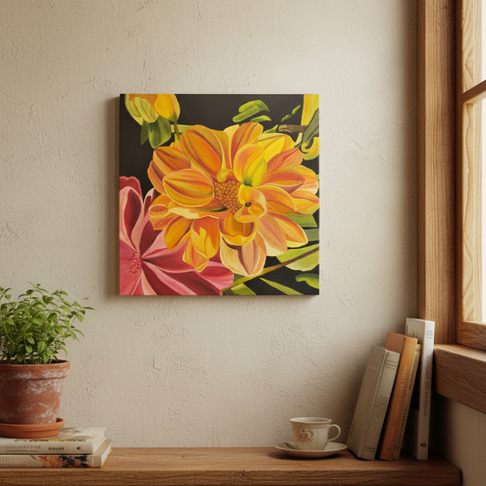 Flower Pop I Marion Aitken intimate small space mockup