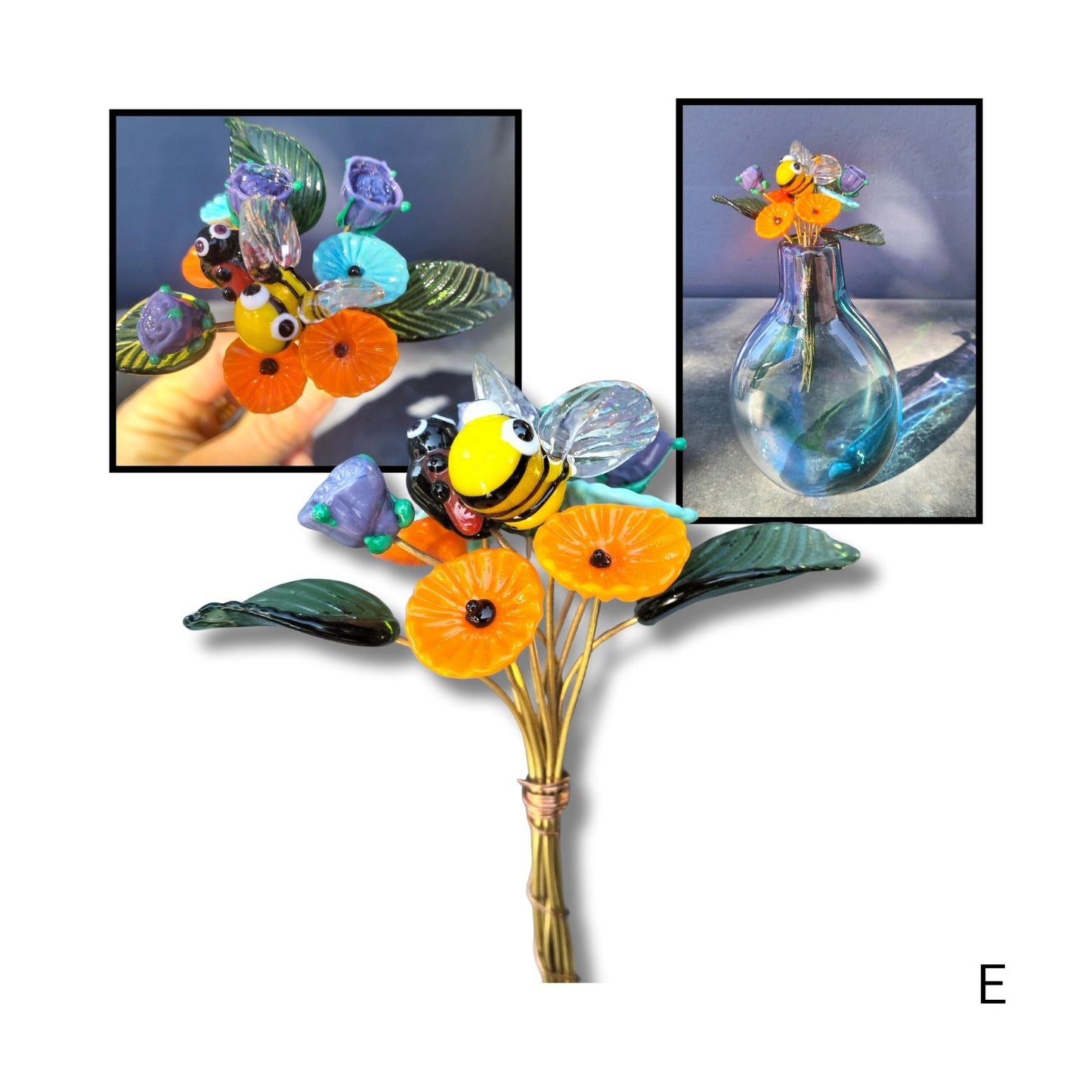 Tiny Glass Bouquets