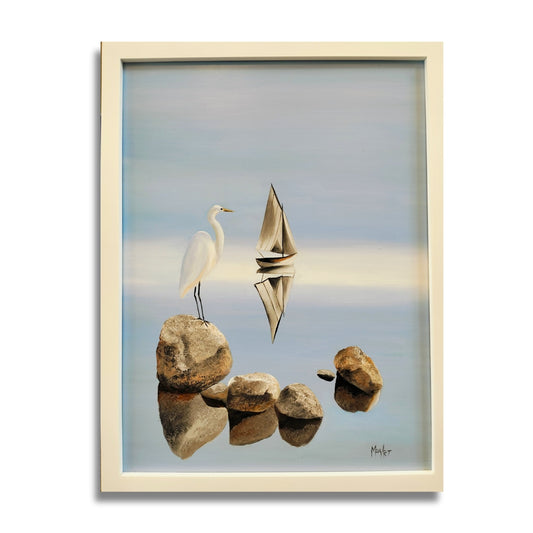Summer Serenity by Maron Aitken – small original New Zealand oil painting on a white background
