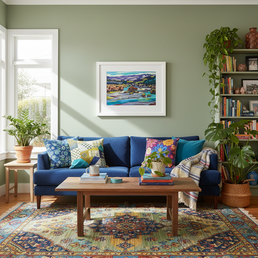 Tuki Valley II in Colorful Living Room