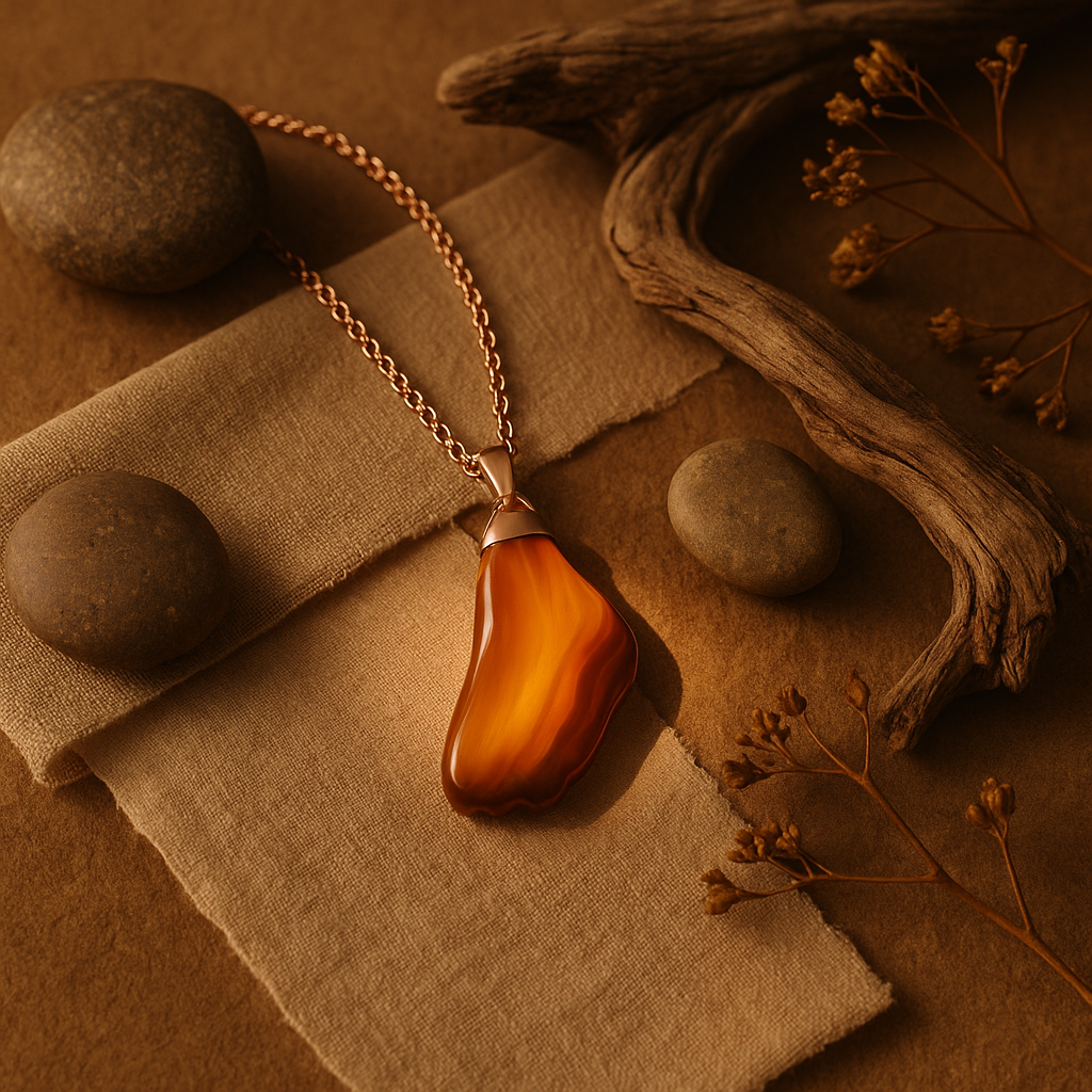 Copper top greenstone pendant hand created by artist Gary Howse