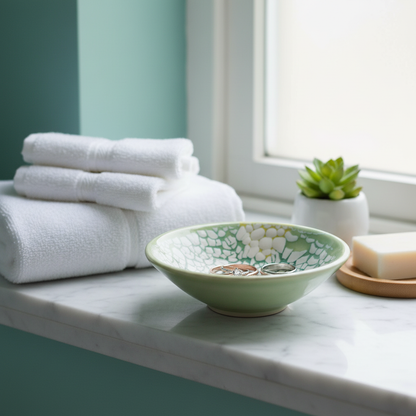 Brian Gartside B120 Bowl Close-up in Bathroom Setting