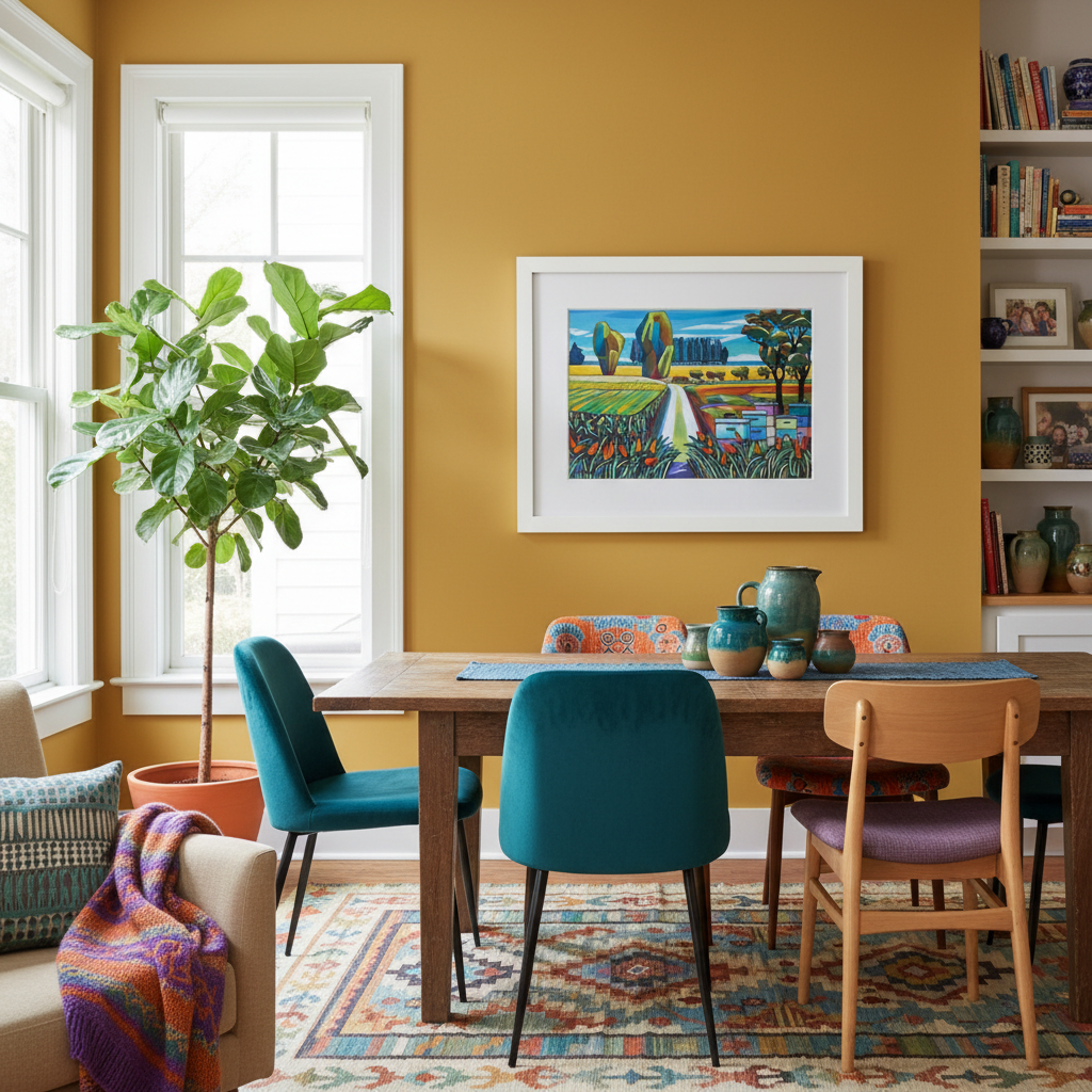 Clifton Fields in Colorful Home