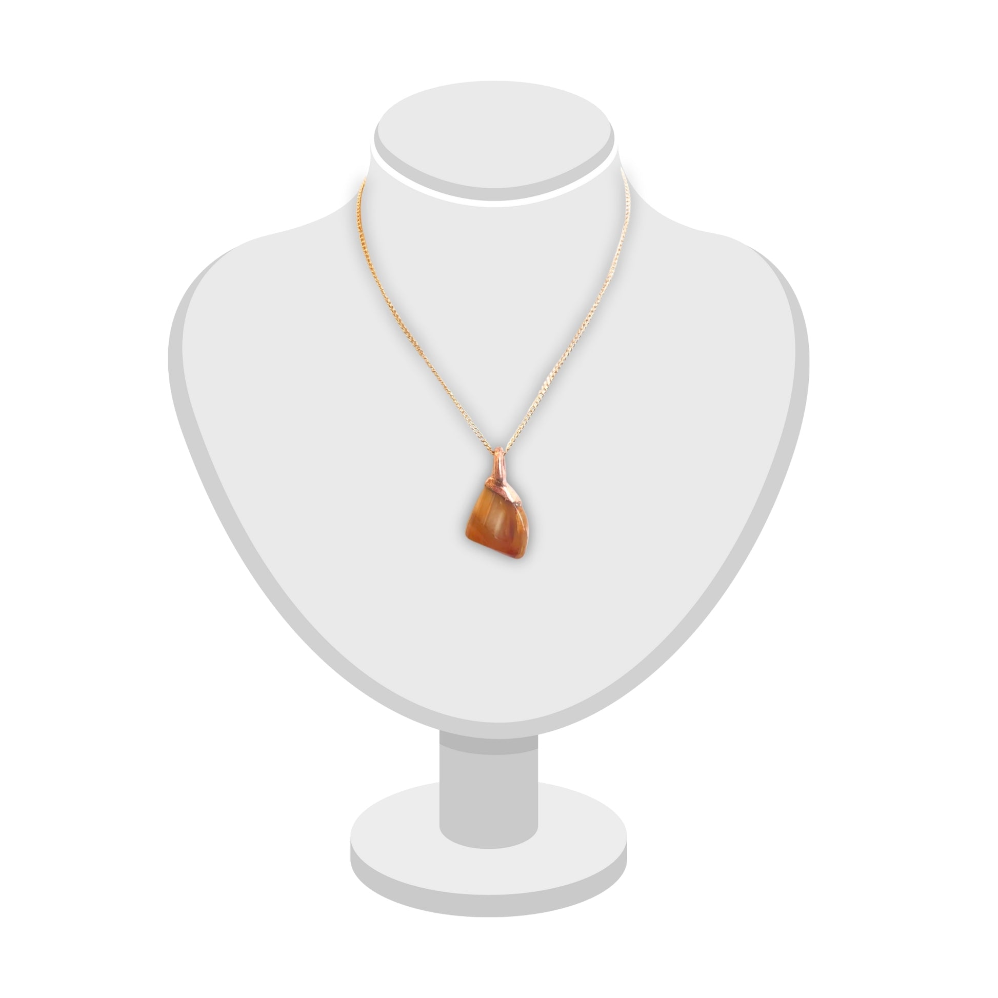Carnelian Agate Pendant #35 by Gary Howse – handcrafted jewellery piece on a white background