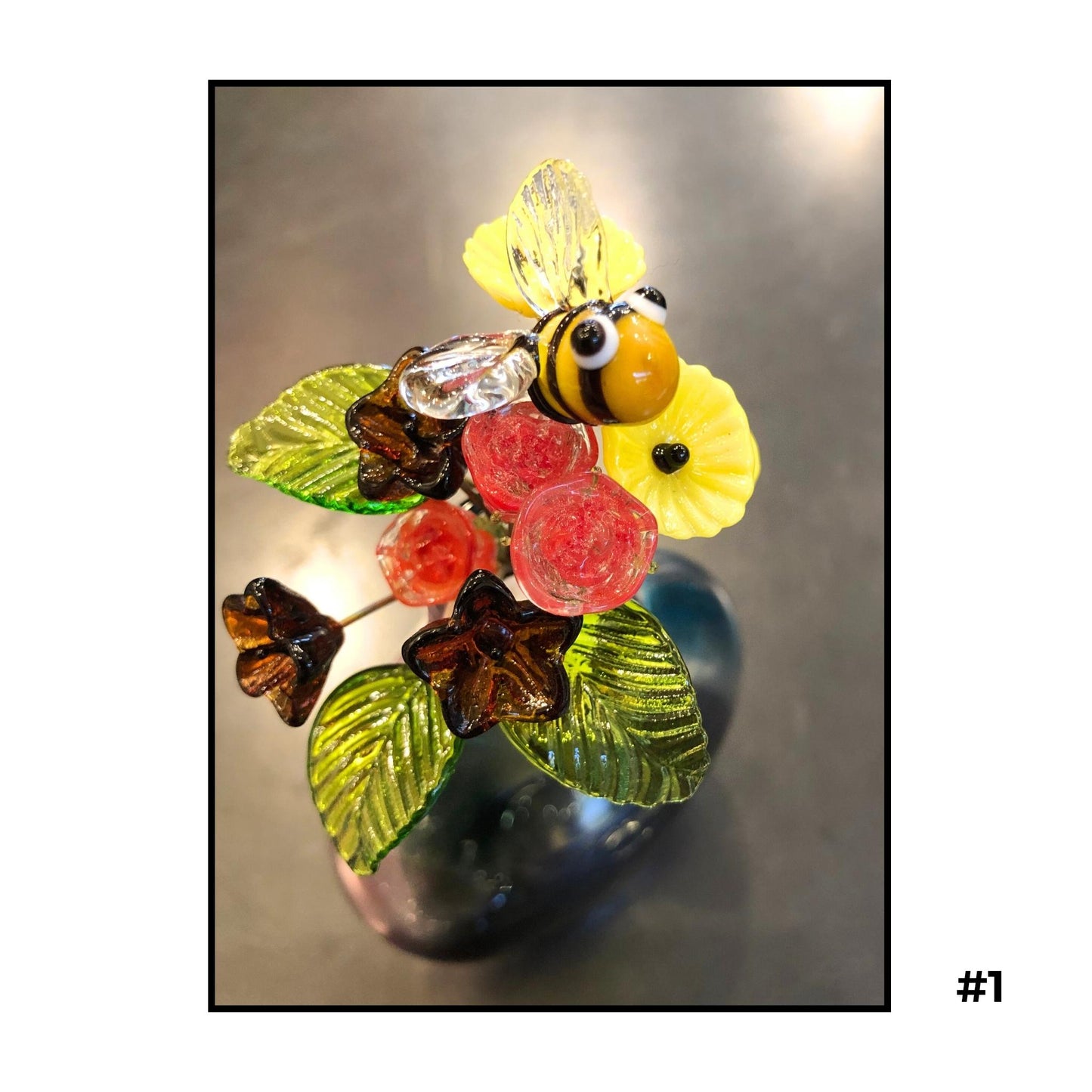 Tiny Glass Bouquets