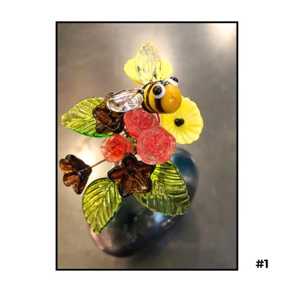 Tiny Glass Bouquets