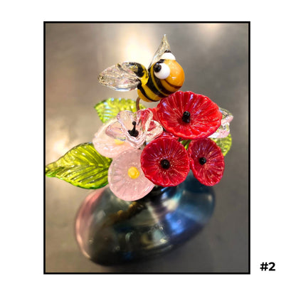 Tiny Glass Bouquets