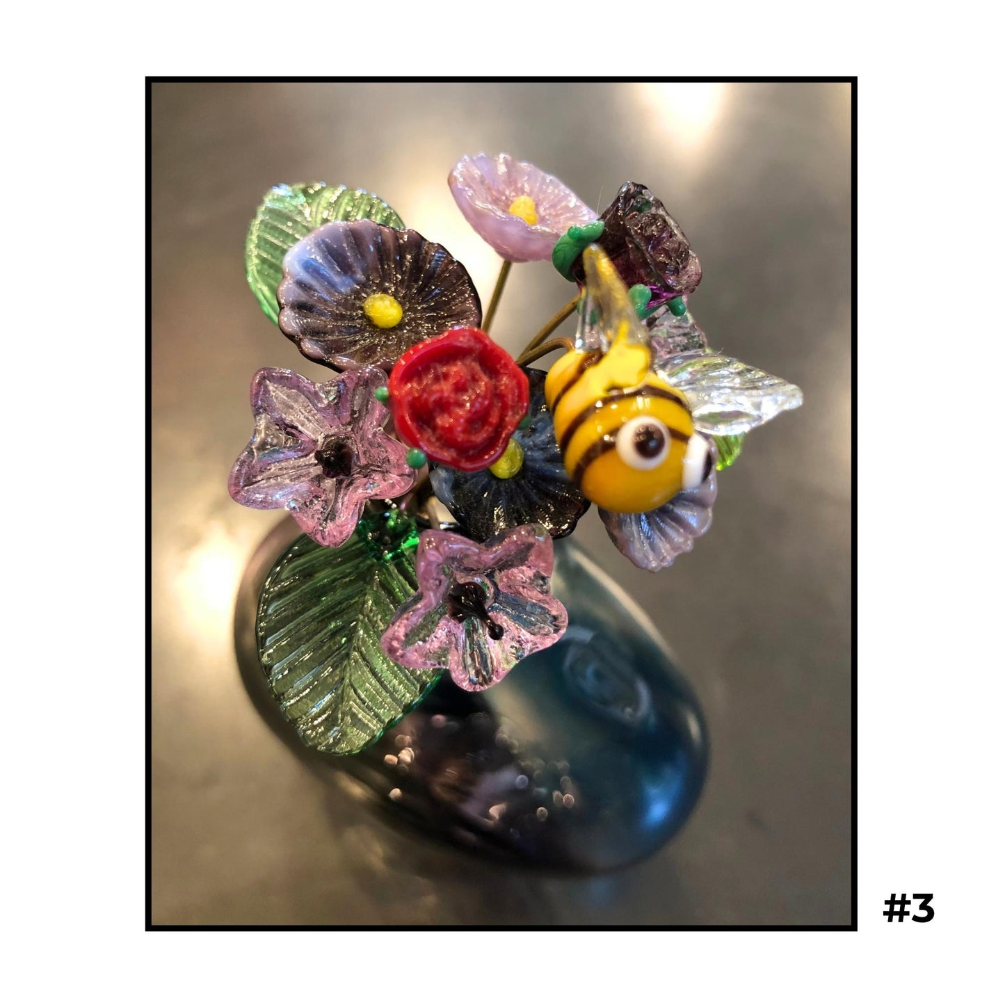 Tiny Glass Bouquets