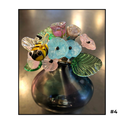 Tiny Glass Bouquets