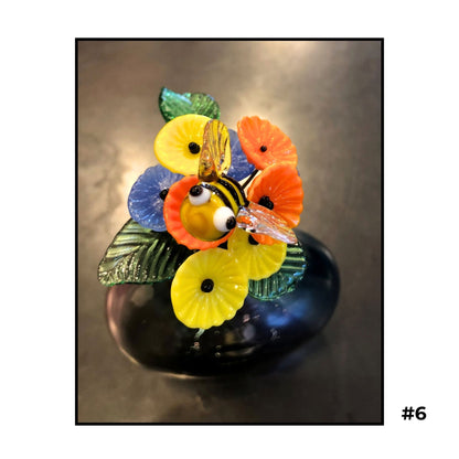 Tiny Glass Bouquets