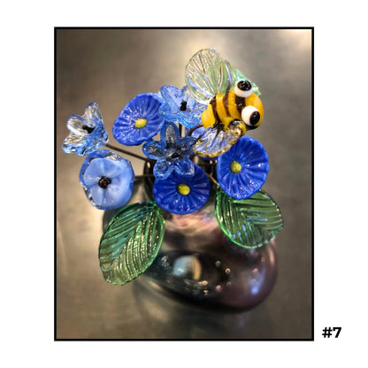 Tiny Glass Bouquets