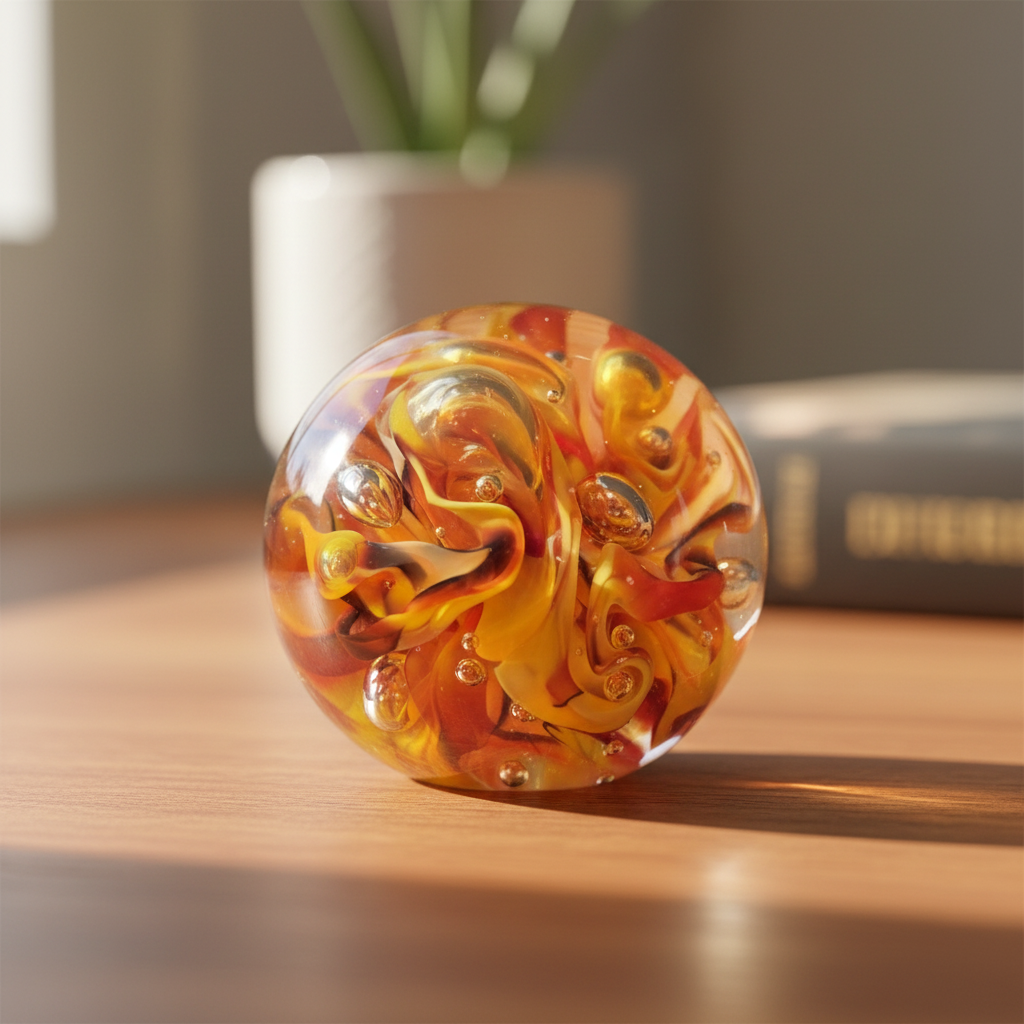Heather Kremen Paperweight — Hero Close-up
