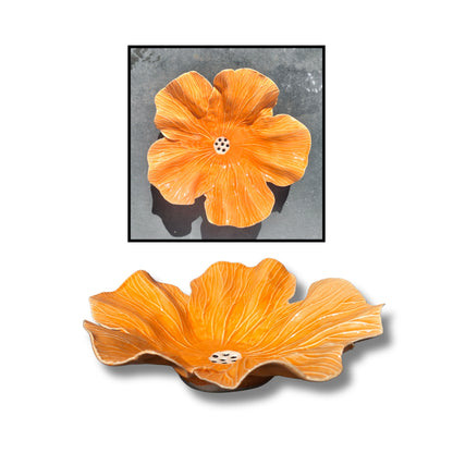 Hibiscus Ceramic Plates