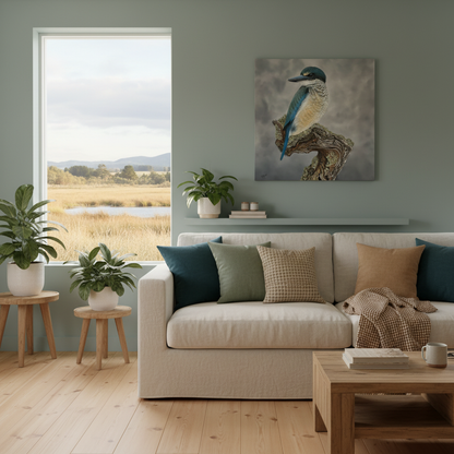 Kotare in Home with Lake View