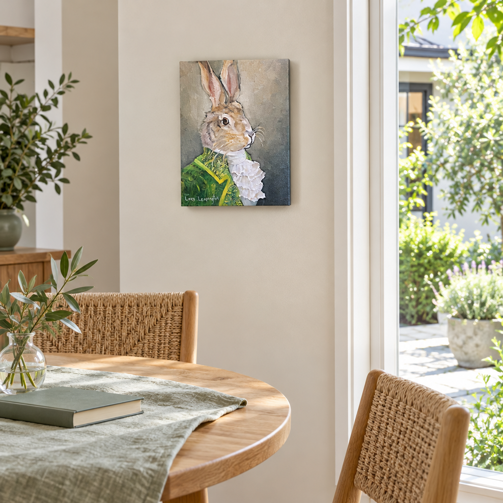 Lord Leapington by Nola Weber in a bright dining nook