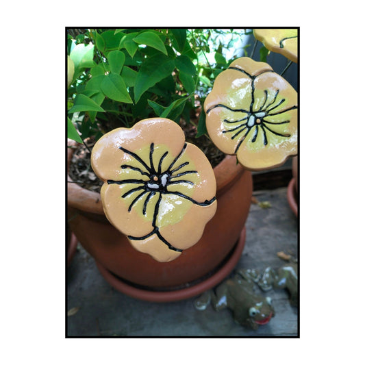 Ceramic Pansies