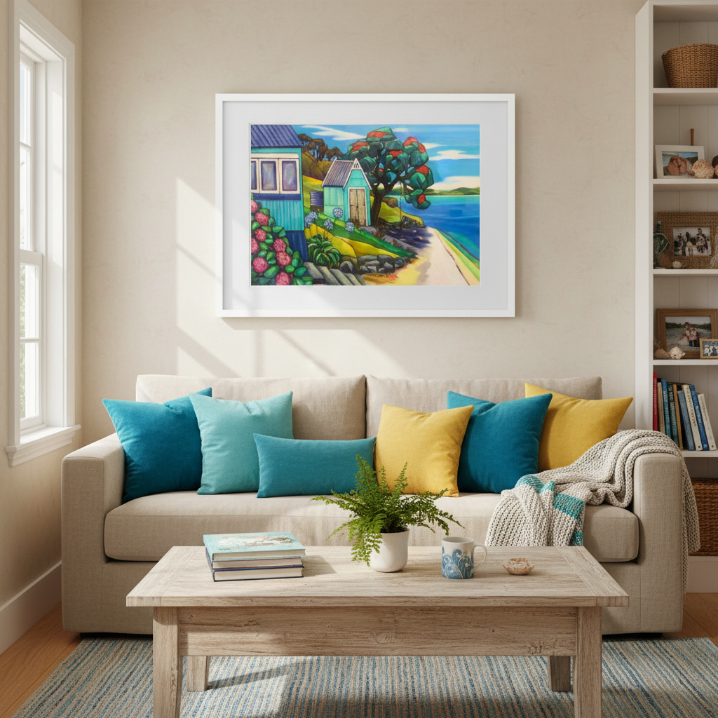 Summer Bach Scene in Home Setting