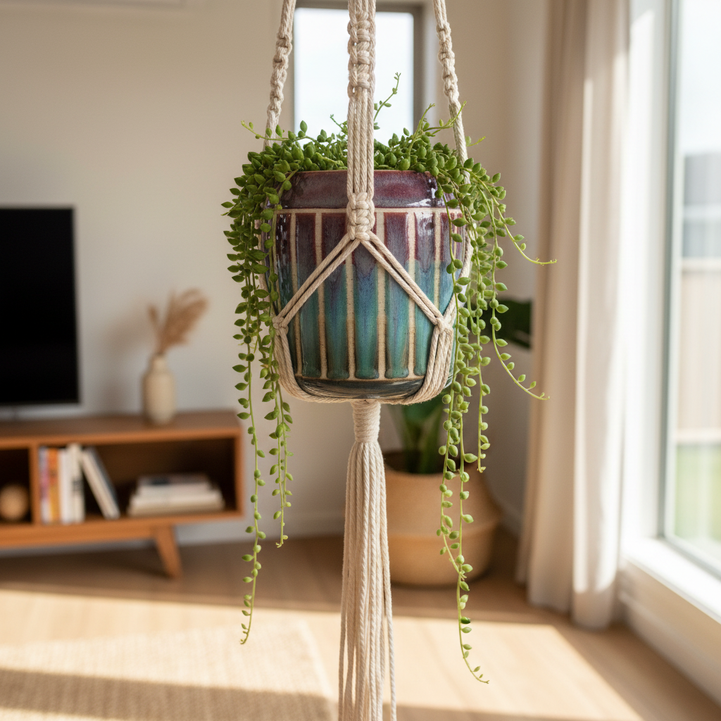 Teal and plum carved ceramic vase with vertical hand-carved lines and dripping glazes by Karene Fairey
