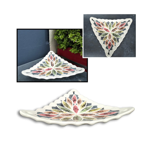 Triangle Inlay Ceramic Plate