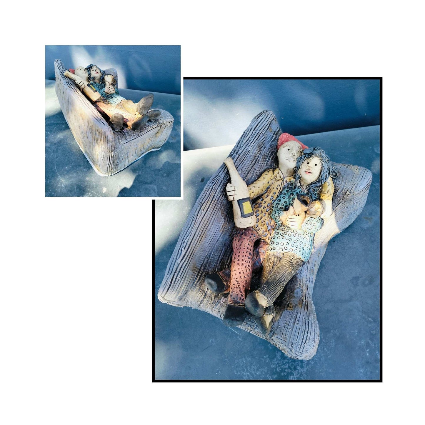 Wine O’Clock by Mandy Olson — ceramic artwork bringing humour, warmth, and joy into the space