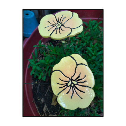 Ceramic Pansies